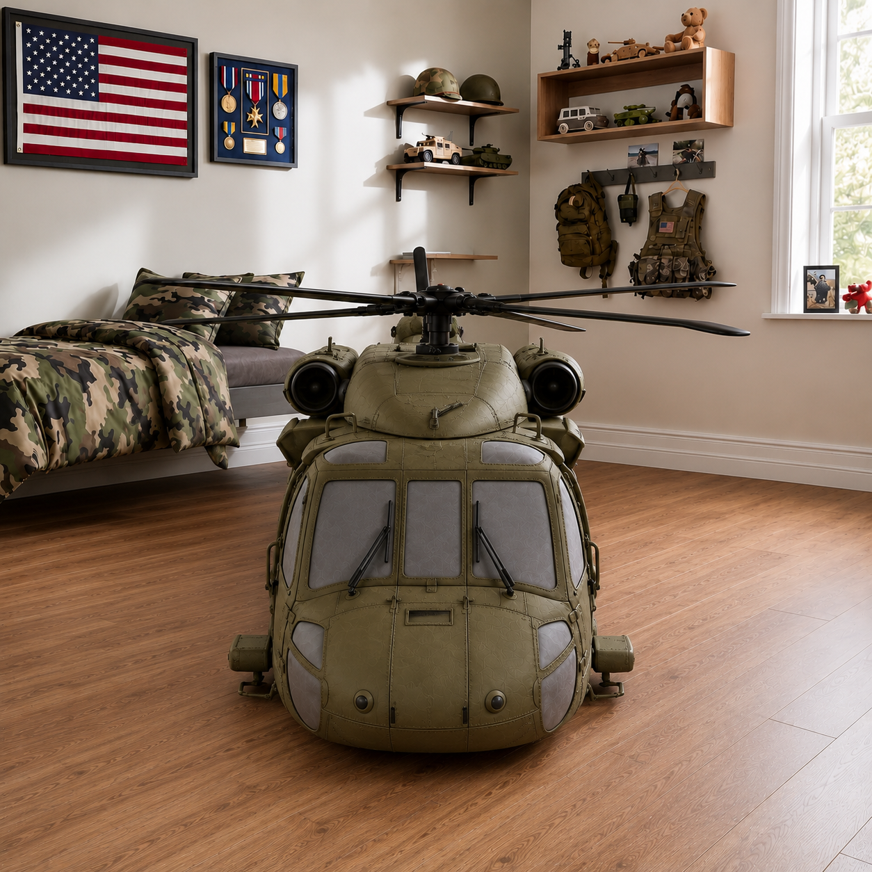 Commander Bed™ – Black Hawk Helicopter