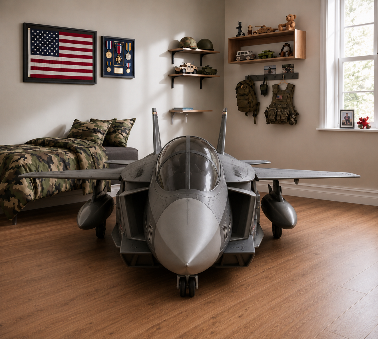 Commander Bed™ – Stealth Fighter Jet